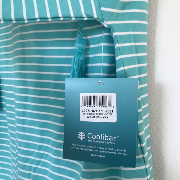 NWT Coolibar Key Colony Beach Hoodie (Size XXS) - Picture 9 of 11